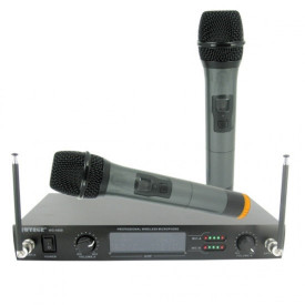 Set Microfoane fara fir wireless cu display WG-4000, Receiver UHF, Raza 100m - Img 5