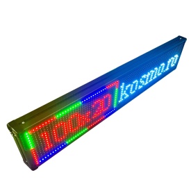 100x20 CM Firma luminoasa reclama afisaj programabil LED RGB Fullcolor, Aplicatie telefon (96x16 pixeli) - Img 7