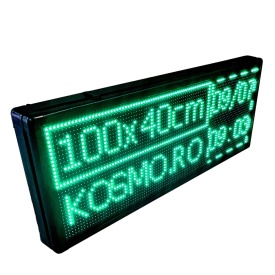 100x40 CM Exterior, Reclama luminoasa cu programare wireless aplicatie, Display afisaj firma (96x32 pixeli LED P10) - Img 5