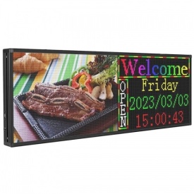 135x55 CM LED P5 Reclama luminoasa redare video/foto, Afisaj firma exterior 256x96 pixeli - Img 2