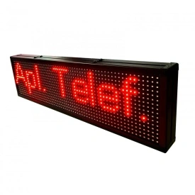 67x20 CM Interior, Firma Luminoasa bec LED, Reclama programabila wireless wi-fi (64x16 pixeli LED p10)