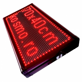 70x40 CM (64x32 pixeli LED p10), Reclama luminoasa programabila, Firma casetata pentru exterior - Img 2