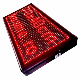 70x40 CM (64x32 pixeli LED p10), Reclama luminoasa programabila, Firma casetata pentru exterior - Img 2