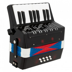 Acordeon 8 basi, 17 clape, Pentru copii - initiere, invatat, 23 x 23 x 10 cm - Img 4