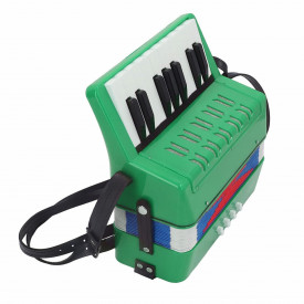 Acordeon 8 basi, 17 clape, Pentru copii - initiere, invatat, 23 x 23 x 10 cm - Img 5