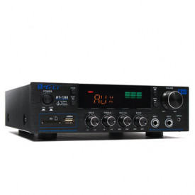 Amplificator audio 160W, Boxe pasive BT-1388, Bluetooth USB, Statie amplificare Difuzor - Img 5