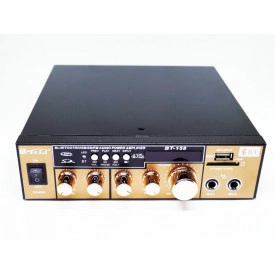 Amplificator boxe combina audio BT-158 30W, Bluetooth USB, Receiver Stereo, Statie karaoke, Radio - Img 5
