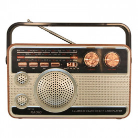 Aparat radio portabil tip RETRO, HR-506BT, Bluetooth, USB, microSD - Img 5