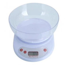 Cantar electronic de bucatarie 5KG, Cantar digital de precizie cu bol, Baterii - Img 3