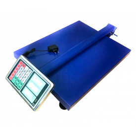 Cantar pentru marfa 50 g - 350 KG, Display iluminat, Acumulator, Platforma 40 x 50 CM - Img 2