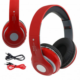 Casti audio wireless pliabile N13, Bluetooth Radio FM Card MicroSD, Over Ear, Acumulator, Cablu jack - Img 5