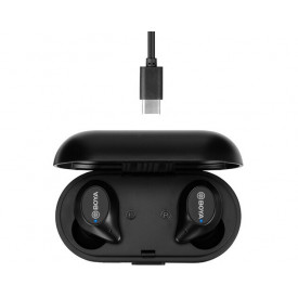 Casti Wireless Boya BY-AP1-B, In-Ear Bluetooth Headphones, Doc incarcare 400mAh