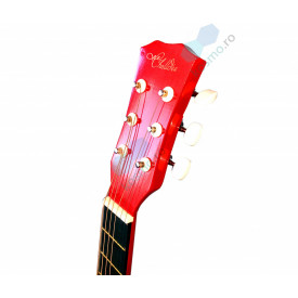 Chitara acustica 6 corzi + Suport podea reglabil GEWA, Ideala pentru incepatori 3/4-4/4 - Img 2