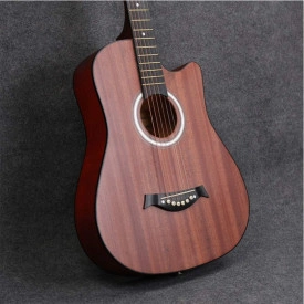 Chitara Acustica pentru Invatat 97Cm 38Inch, 6 Corzi Metalice, Amatori, Incepatori - Img 5