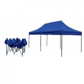 Cort Pavilion Dublu 600x300cm, Schelet metalic pliabil cu acoperis prelata impermeabila, Market Tent, Piata, Marfa, Legume, Fructe