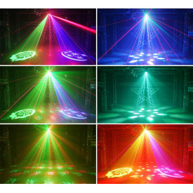 Efecte lumini LED 4 in 1 - Laser, Proiector forme, Stroboscop, Bee Eye - Img 3