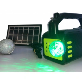 Kit solar, Lanterna 10W LED + 3xBec + Panou, Boxa Bluetooth, PowerBank 9000mAh, GD-2000A - Img 4