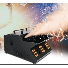 Masina dubla fum usor si baloane sapun + becuri LED RGB, 2 palete, Aparat ceata, PAR LED - Img 2