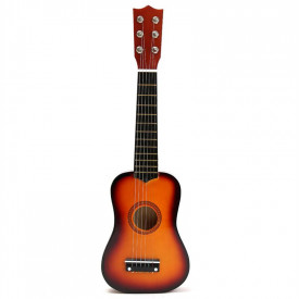 Mini chitara acustica 6 corzi pentru copii, 21" 53x18cm, Jucarie 1/8 Ukulele - Img 3