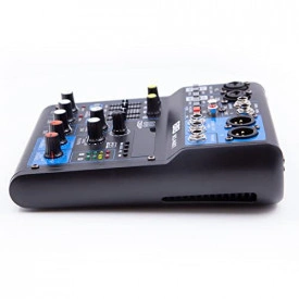 Mixer audio pasiv 4 canale, Mini consola DJ Bluetooth portabila, Egalizator, Display, Conexiune la PC - USB 2.0, 99 efecte digitale - Img 3