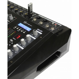 Mixer profesional amplificat 2 x 380W P8USB-BT, 8 canale, Bluetooth telefon, USB, Display - Img 4