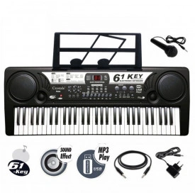 Orga electronica copii KSO-209 + Microfon karaoke, 61 clape 5 octave, USB, 80x30cm - Img 7