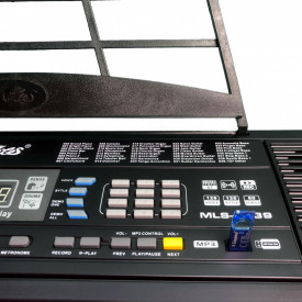 Orga electronica incepatori / invatat cu microfon karaoke, MLS-6639 61 clape inalte, Mufa USB, Lectii presetate - Img 5