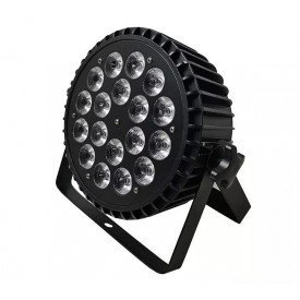PAR-LED 18x10W RGBW, Carcasa aluminiu, Cooler, Proiector disco puternic, Scena, Eveniment, Lumini color si albe 180W - Img 2