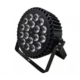 PAR-LED 18x10W RGBW, Carcasa aluminiu, Cooler, Proiector disco puternic, Scena, Eveniment, Lumini color si albe 180W - Img 2