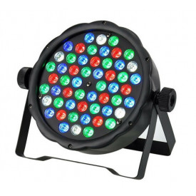 Proiectoare lumini petrecere PAR-LED SLIM 54 + Telecomanda, Lumini arhitecturale - Img 3