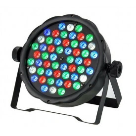 Proiectoare lumini petrecere PAR-LED SLIM 54 + Telecomanda, Lumini arhitecturale - Img 3