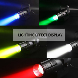 Proiector lumini LED Logo RGBW 40W, Zoom, 5 canale DMX, 5 culori si 3 forme - Img 8