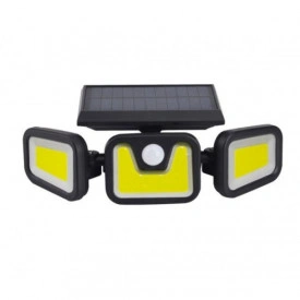 Proiector triplu 100xLED, Senor, Panou solar, Acumulator integrat, L1725