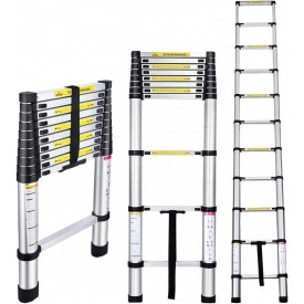 Scara telescopica 320Cm 11 trepte, Pliabila 80Cm, Latime 47Cm, Pod Mansarda Renovare Casa
