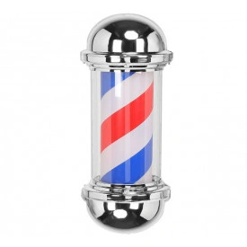 Semn luminos Barbershop, Reclama frizerie, Barber pole rotativ 60CM cu lumina LED
