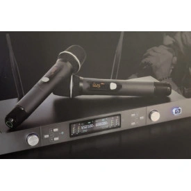 Set de doua microfoane wireless UHF U-2200, Receiver + 2 x Microfon fara fir profesional cu afisaj - Img 6