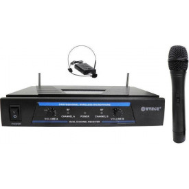Set Lavaliera + Microfon Wireless, Receiver VHF, Reglaj volum, Microfoane fara fir WG-210 - Img 2
