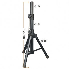 Stativ boxa de casa Ø35mm, Trepied reglabil 60-100 cm, Suport stand tripod 15 KG