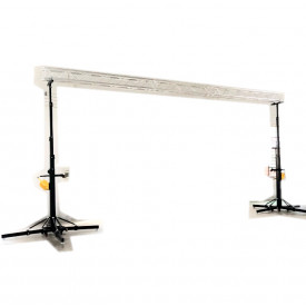 Stativ schela lumini truss crank 175-400CM cu manivela, Suport traversa pliabil, 4 segmente, Roti, Teu, 2 catuse - Img 2