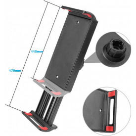 Suport tip foarfeca Brat flexibil suspensie, Baza robusta, Stativ masa tableta/telefon(smartphone) Ipad, Stand articulat - Img 7
