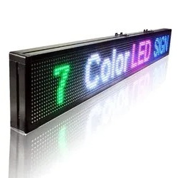 100x20 CM Firma luminoasa reclama afisaj programabil LED RGB Fullcolor, Aplicatie telefon (96x16 pixeli) - Img 8