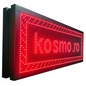 100x40 CM (F+V) Reclama firma luminoasa exterior dublu afisaj, Programabila APP (96x32 pixeli LED P10) - Img 3