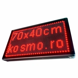 70x40 CM (64x32 pixeli LED p10), Reclama luminoasa programabila, Firma casetata pentru exterior
