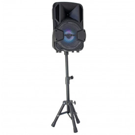 Boxa portabila 38x25x21cm + Stativ + Microfon, Bluetooth AUX USB Telecomanda - Img 6