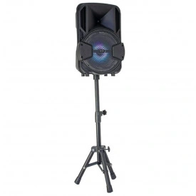 Boxa portabila 38x25x21cm + Stativ + Microfon, Bluetooth AUX USB Telecomanda - Img 6