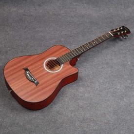 Chitara Acustica pentru Invatat 97Cm 38Inch, 6 Corzi Metalice, Amatori, Incepatori - Img 6