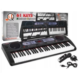 Claviatura electronica 602 + Microfon, Orga 61 clape USB MP3, 200 Timbre 200 Ritmuri