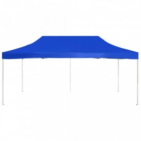 Cort Pavilion Dublu 600x300cm, Schelet metalic pliabil cu acoperis prelata impermeabila, Market Tent, Piata, Marfa, Legume, Fructe - Img 2