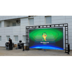 Display 100 x 50 cm Ecran LED P3.91 Fundal Scena DJ Party/Club/Petrecere, Reclama firma luminoasa vitrina - Img 3