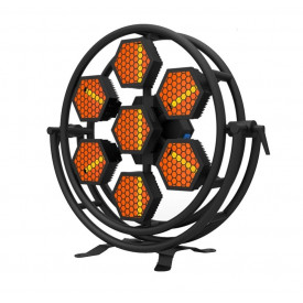 Lampa RETRO Disco 7 x 30W LED 2200K, Dimabila, DMX, Strobo 25/sec, Senzor sunet, Vintage LED Lamp - Img 3